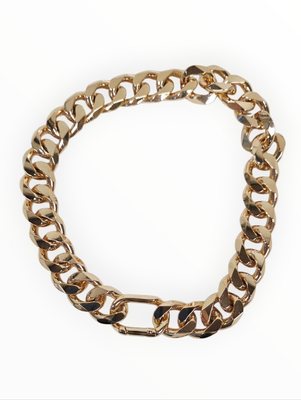 Dog gold chain fancy collar medium 16"